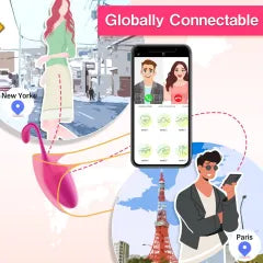 6.50" Magenta Rechargeable Silicone App-Controlled and Remote Controlled Vibrating Egg – 9 Vibrating