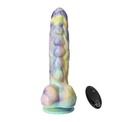 9.26" Multicolor Rechargeable Silicone Thrusting Realistic Dildo – 10 Vibrating + 3 Thrusting Modes with Remote Control SKU: CT2451
