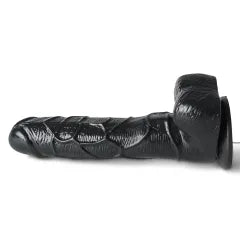 Black Color Multi-Speed Vibrating and Rotating Realistic Dildo with Suction Cup