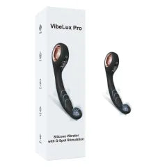 8.08" Black Rechargeable Silicone G-Spot Vibrator – 9 Vibrating Modes Curved Pressure-Tip Design