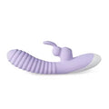 12-Speed Purple Rechargeable Silicone Rabbit Vibrator