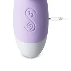 12-Speed Purple Rechargeable Silicone Rabbit Vibrator