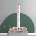 7.09 inch 10-Mode White Rechargeable Waterproof Glass Vibrator