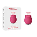 Rose Clitoral Massager with Intense Suction - 10-Speed, Red Color, Medical Grade Silicone, Waterproof, USB Rechargeable
